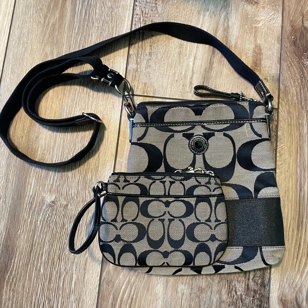 COACH crossbody bag and clutch